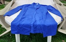 ANCIENNE BLOUSE DE TRAVAIL bleue ATELIER SANFOR MOLINEL T1 vintage 100% coton