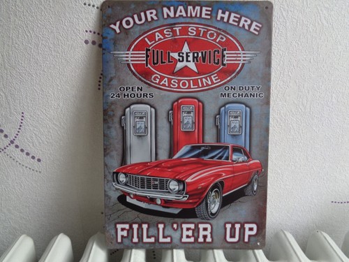 Tole metal voiture pompe - metal,
