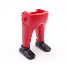 40008 Playmobil Paire de Jambes Gros Ventre Rouge Chaussures Médiévales Noires