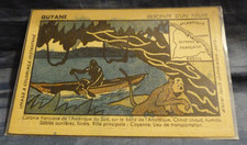 CPA GUYANE : DESCENTE D'UN FLEUVE - publicité PHOSPHATINE FALIÈRE.