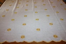 Paire de rideaux N°15 gris/blanc jaune voilage voile fleurs 190 x 112 cm