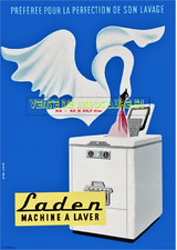 MACHINE À LAVER LADEN -  JEAN COLIN. - A 3 plastifié