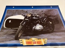 Terrot 500 RGST 1955 fiche carte moto passion collection Atlas