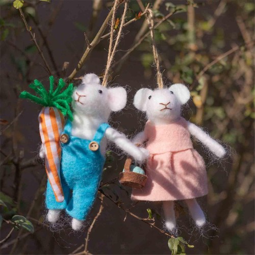 Souris feutre suspendues - 2,