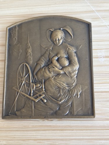 Rare médaille plaque bronze - rare,
