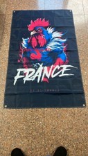Drapeau XV de FRANCE rugby coq