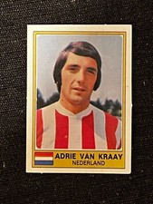 STICKER PANINI EURO FOOTBALL 76/77 ADRIE VAN KRAAY NEDERLAND # 205 ORIGINAL