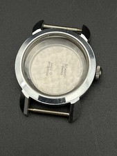 Boîtier de montre vintage Schmitz clamshell ww2 glycine NOS acier