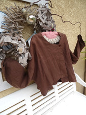 TOUTE MIGNONNE VESTE  LIN OVERSIZE   " ANIMALE "