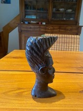 Authentique buste africain ébène années 1950