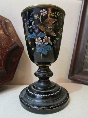 Etrange ancien vase opaline - ancien,