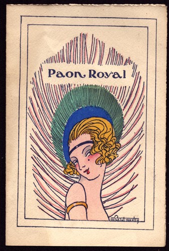 Publicité paon royal carte - publicité., royal.