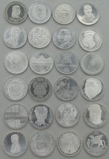 Allemagne 5 DM Pièces Commémoratives 1953 À 1979 Si / Ag Splendide.