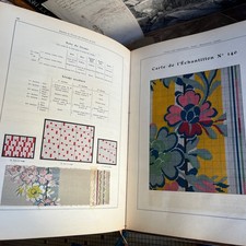 Théorie du tissage des étoffes de soie. LOIR. 5/5 Complet. 150 échantillons.1923