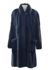 Pelzmoden Manuela Manteau Bleu