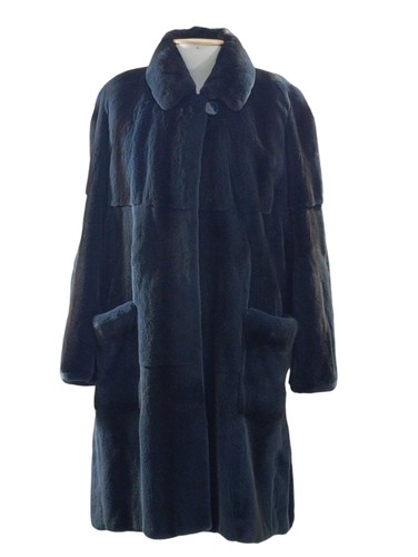 Pelzmoden manuela manteau bleu - pelzmoden,