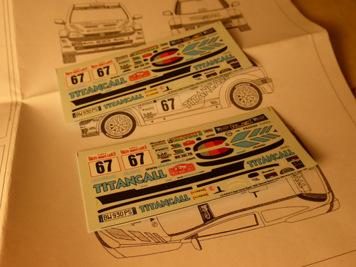Decals opel corsa super - 1:43,