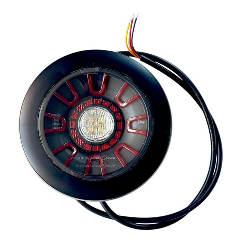 Feu arrière rond led 3 - 1x,