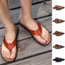 Hommes Tongs PU Cuir String