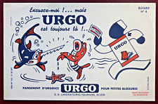BUVARD - URGO LAB. FOURNIER. N° 4 POISSON SCIE ÉTOILE DE MER INFIRMIER PANSEMENT
