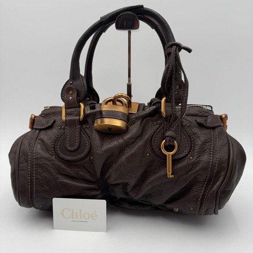 Sac fourre tout cuir chloe - cuir,