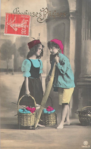 Paques petite fille chapeau - paques,