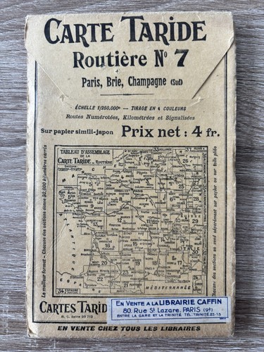 Carte ancienne taride 7 - ancienne,