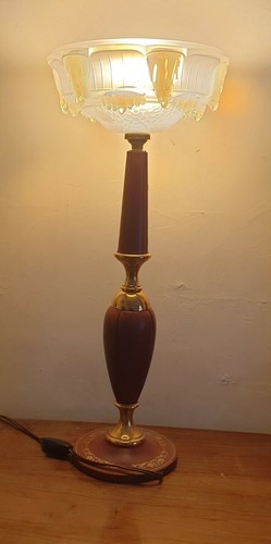 Jolie lampe pied laiton et - lampe,, en
