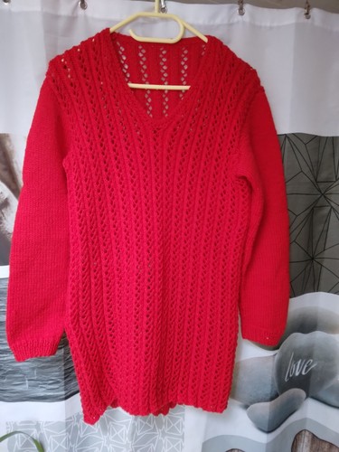 Superbe pull rouge - pull,