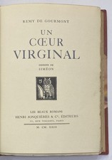 GOURMONT. Rémy de.  Un Coeur
