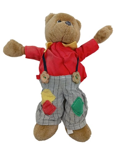Peluche ours enfant salopette - ours,