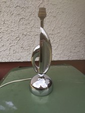 pied de lampe métal chromé vintage