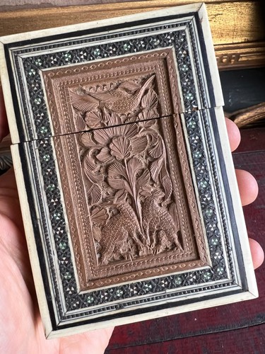 Boite porte carte bois - porte,