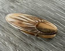 Pince à Cravate ancienne Art Deco - Plaqué or