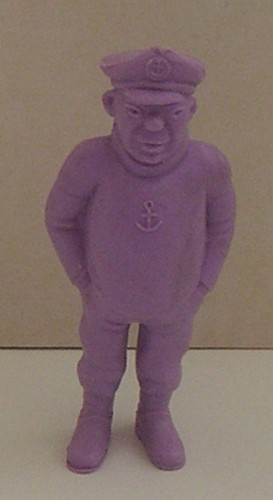 Figurine tintin marin mauve - figurine,