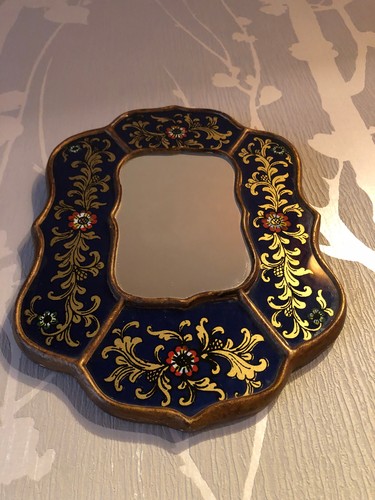 Miroir oriental peint - miroir,