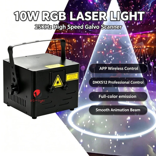 10w app dmx - control, rgb