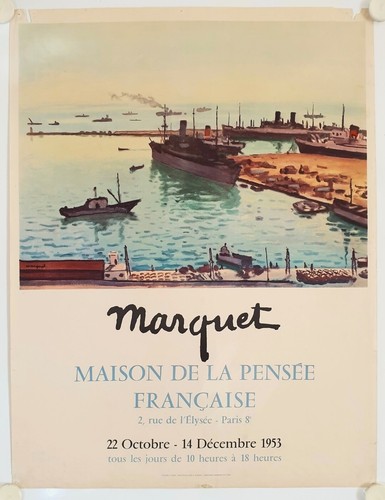 Affiche marquet 1953 - affiche,
