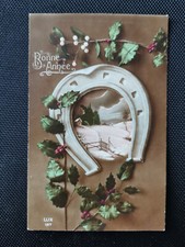 CPA Bonne Année - Fer à Cheval - Terrain Enneigée - LUX 157