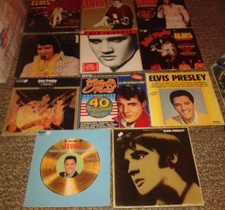 ELVIS PRESLEY 19 VINYLES DONT 4 X 33 TOURS + 6 DOUBLE 33 + COFFRET 3 DISQUES...