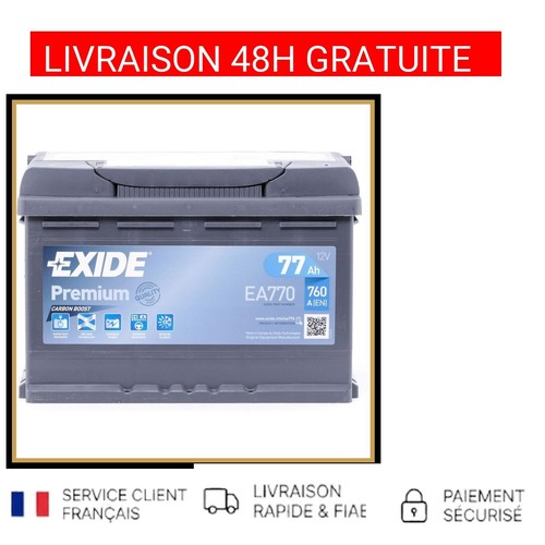 Batterie voiture exide ea770 - batterie,