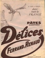 Publicité ancienne pâtes