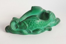 Cendrier verre malachite