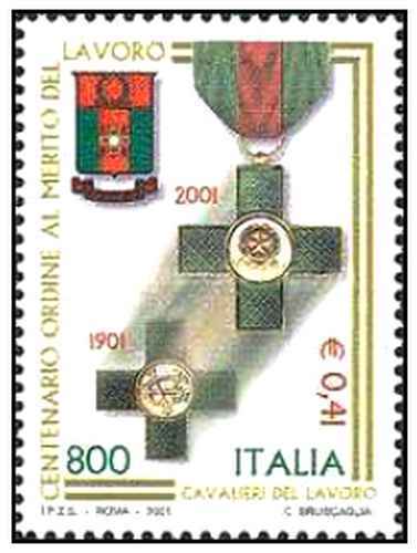 Timbre médailles italie 2495 - italie,