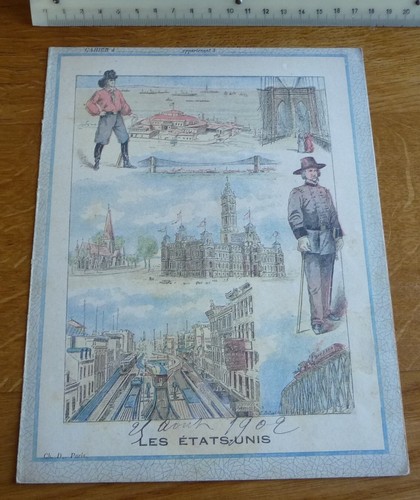 Ancien protège cahier - ancien, protège-cahier