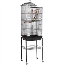 Cage oiseaux roulettes - oiseaux, à
