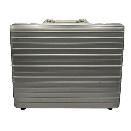 Rimowa silver aluminum attache - aluminum,
