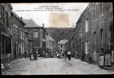 FUMAY (08) ECOLE COMMUNALE de FILLES animée & IMPRIMERIE "PETIT JOURNAL" en 1908