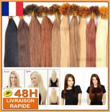 50 100 150 200 EXTENSIONS DE CHEVEUX POSE A CHAUD 100% NATUREL REMY HAIR 49-60CM