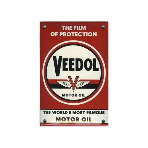Plaque émaillée veedol - plaque,